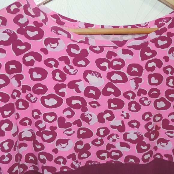 LILLY PULITZER LUXLETIC Top & Leggings Set sz M/L Pink & Wine - Picture 3 of 16